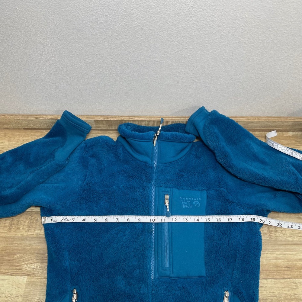Mountain Hardwear Zip Polartec Thermal Pro Fleece Jacket Teal Blue Women Small - Picture 7 of 8